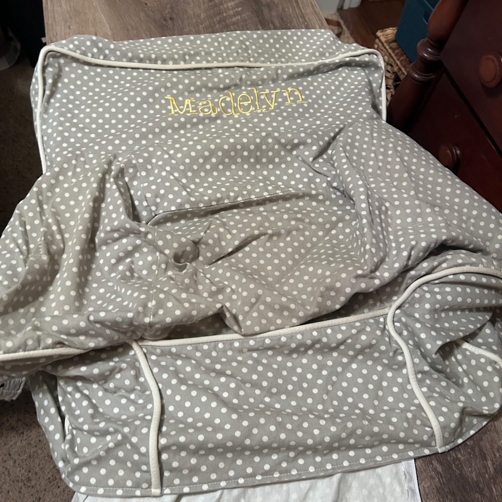 Pottery Barn Kids Anywhere Chair Polka Dot "Madelyn" COVER ONLY